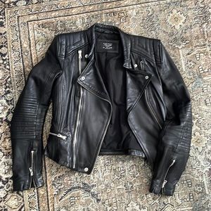 Authentic leather jacket from Zara